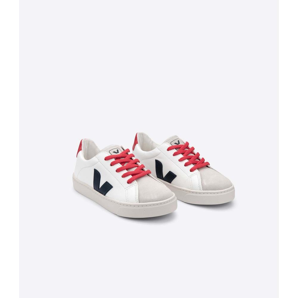 Veja ESPLAR LACE CHROMEFREE Tenisky Detske White/Black/Red | SK 821BEX